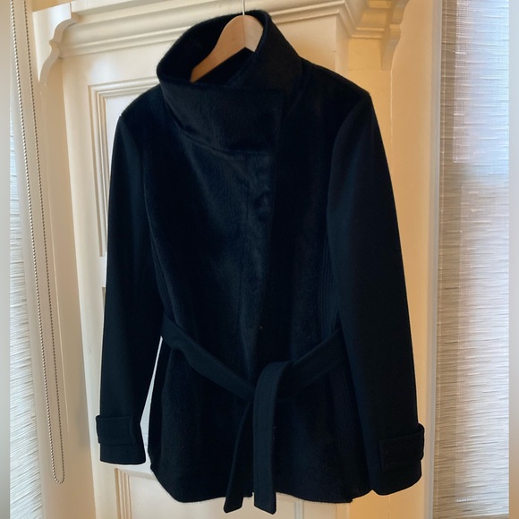 Betsey Johnson Mixed media coat, size 8 - Picture 2 of 9